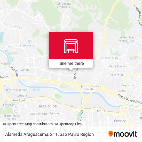 Alameda Araguacema, 211 map