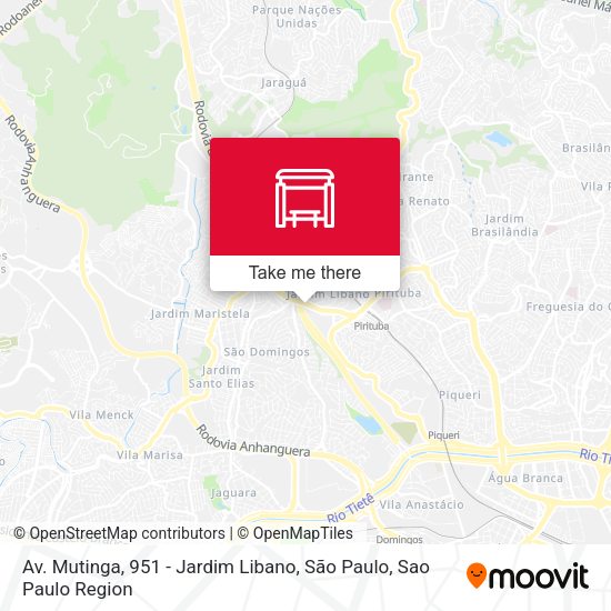 Av. Mutinga, 951 - Jardim Libano, São Paulo map