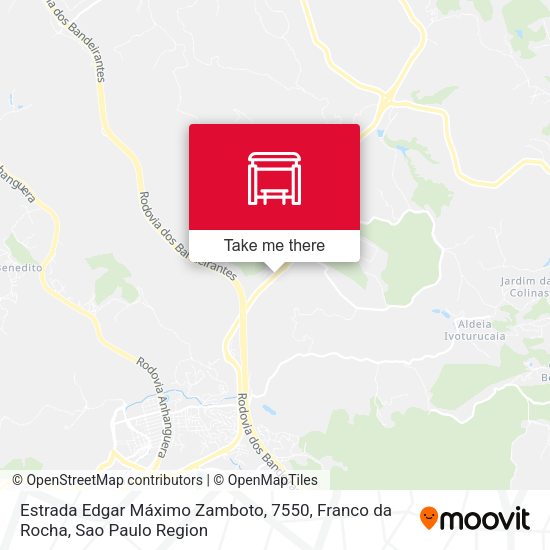 Estrada Edgar Máximo Zamboto, 7550, Franco da Rocha map