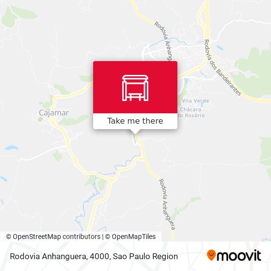 Rodovia Anhanguera, 4000 map