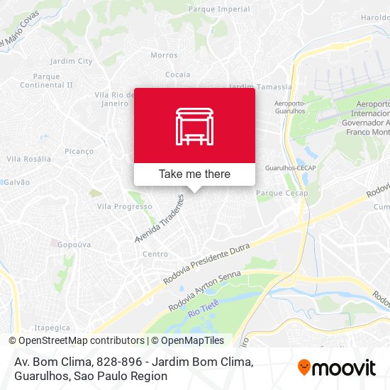 Av. Bom Clima, 828-896 - Jardim Bom Clima, Guarulhos map