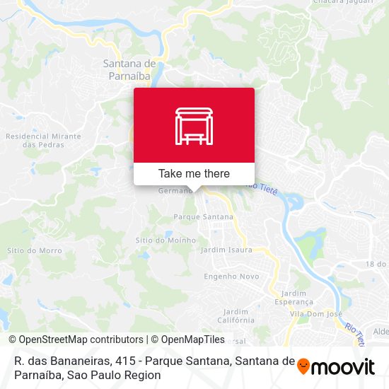 R. das Bananeiras, 415 - Parque Santana, Santana de Parnaíba map