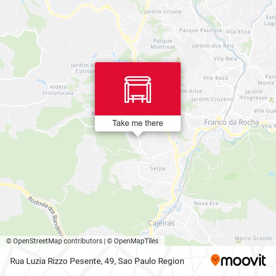 Mapa Rua Luzia Rizzo Pesente, 49