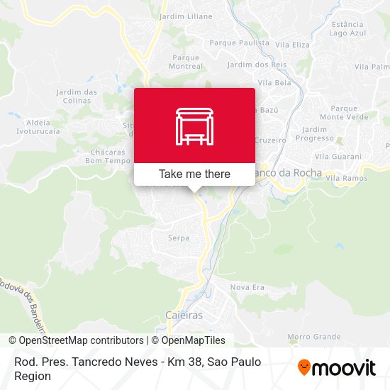 Rod. Pres. Tancredo Neves - Km 38 map