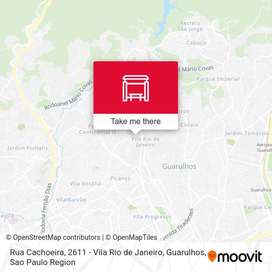 Rua Cachoeira, 2611 - Vila Rio de Janeiro, Guarulhos map