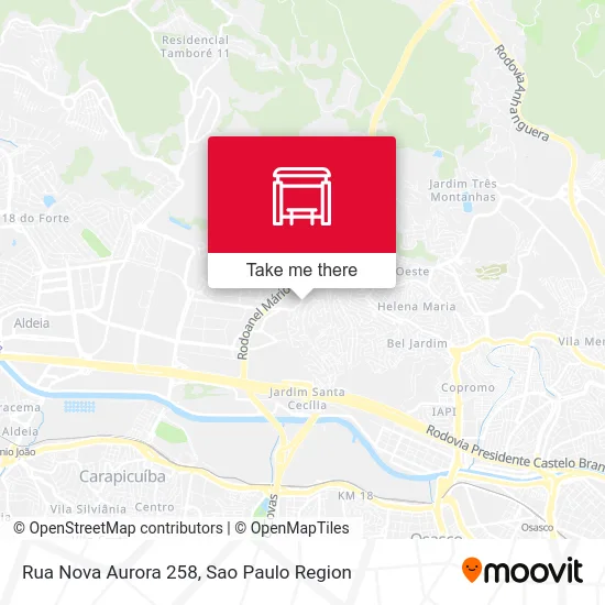 Rua Nova Aurora 258 map