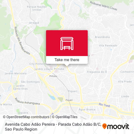 Avenida Cabo Adão Pereira - Parada Cabo Adão B / C map