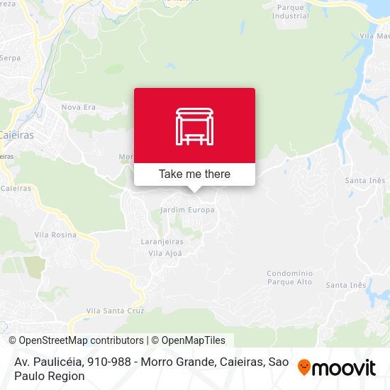 Av. Paulicéia, 910-988 - Morro Grande, Caieiras map