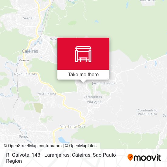 R. Gaivota, 143 - Laranjeiras, Caieiras map