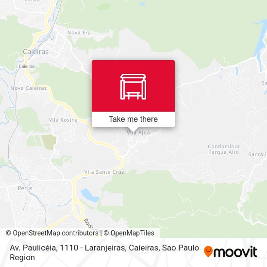 Av. Paulicéia, 1110 - Laranjeiras, Caieiras map