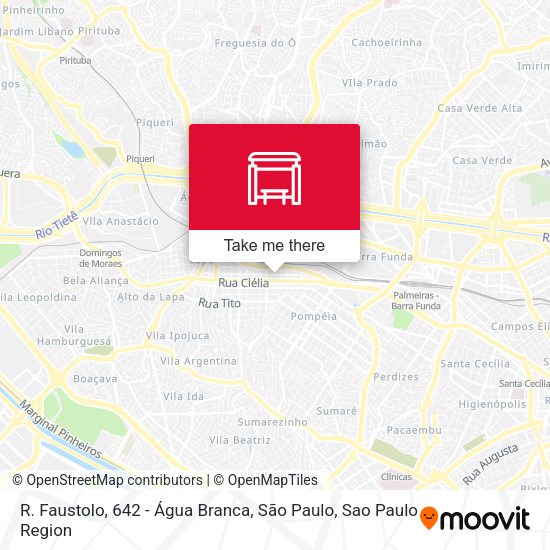 R. Faustolo, 642 - Água Branca, São Paulo map