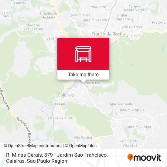 R. Minas Gerais, 379 - Jardim Sao Francisco, Caieiras map
