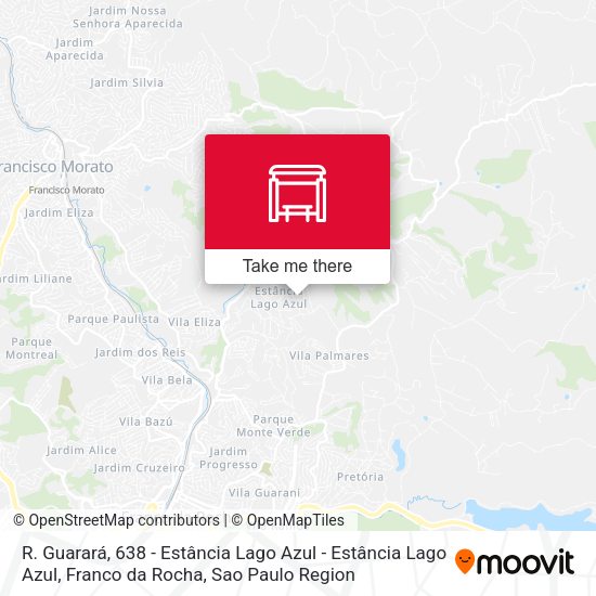 R. Guarará, 638 - Estância Lago Azul - Estância Lago Azul, Franco da Rocha map