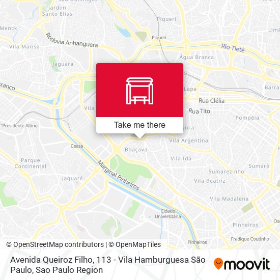 Avenida Queiroz Filho, 113 - Vila Hamburguesa São Paulo map