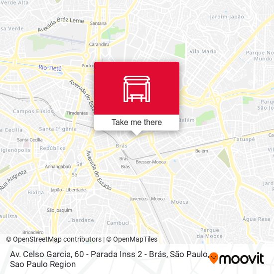 Av. Celso Garcia, 60 - Parada Inss 2 - Brás, São Paulo map