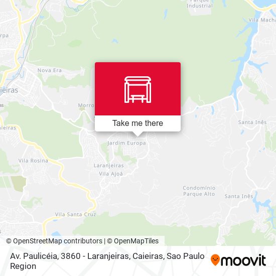 Av. Paulicéia, 3860 - Laranjeiras, Caieiras map