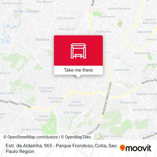 Estr. da Aldeinha, 965 - Parque Frondoso, Cotia map