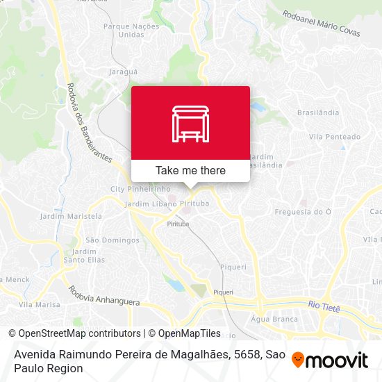 Avenida Raimundo Pereira de Magalhães, 5658 map