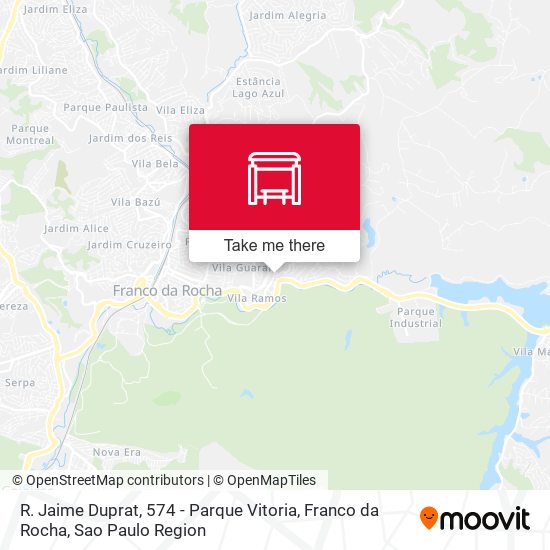 Mapa R. Jaime Duprat, 574 - Parque Vitoria, Franco da Rocha