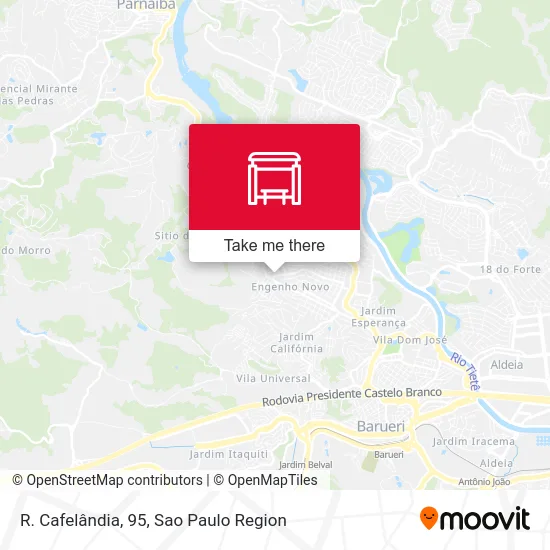 R. Cafelândia, 95 map