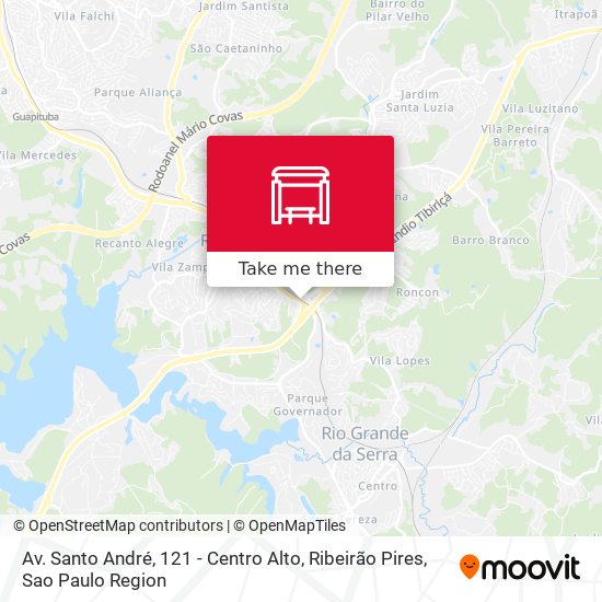 Av. Santo André, 121 - Centro Alto, Ribeirão Pires map