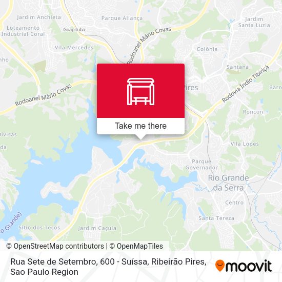 Rua Sete de Setembro, 600 - Suíssa, Ribeirão Pires map