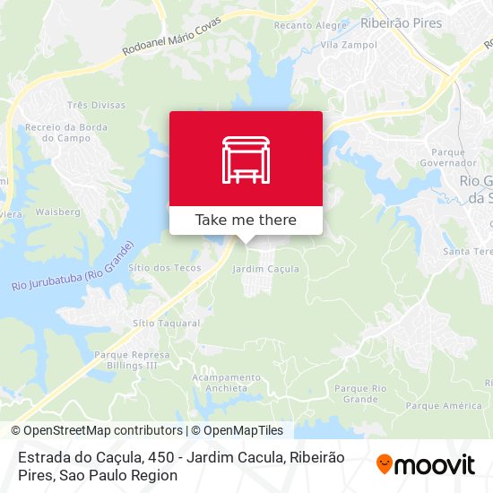 Estrada do Caçula, 450 - Jardim Cacula, Ribeirão Pires map