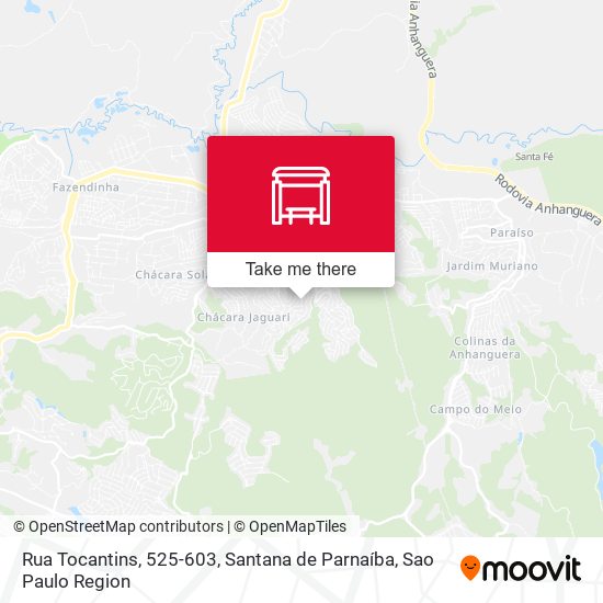 Rua Tocantins, 525-603, Santana de Parnaíba map