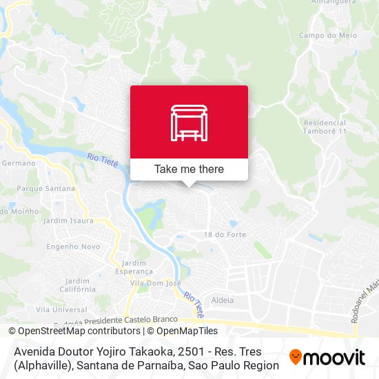 Avenida Doutor Yojiro Takaoka, 2501 - Res. Tres (Alphaville), Santana de Parnaíba map