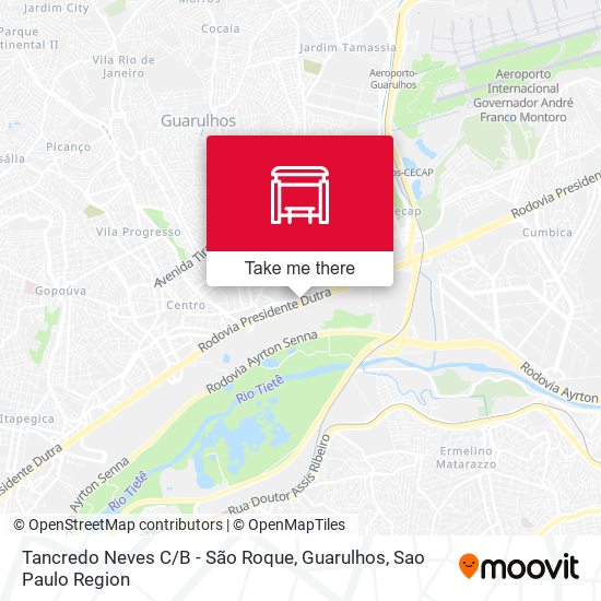 Tancredo Neves C / B - São Roque, Guarulhos map