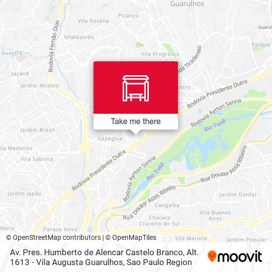 Av. Pres. Humberto de Alencar Castelo Branco, Alt. 1613 - Vila Augusta Guarulhos map