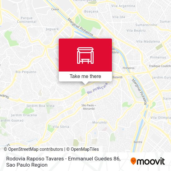 Rodovia Raposo Tavares -  Emmanuel Guedes 86 map