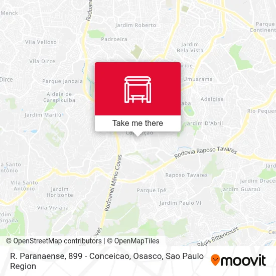 R. Paranaense, 899 - Conceicao, Osasco map