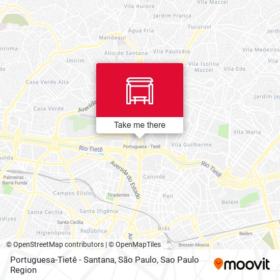 Mapa Portuguesa-Tietê - Santana, São Paulo