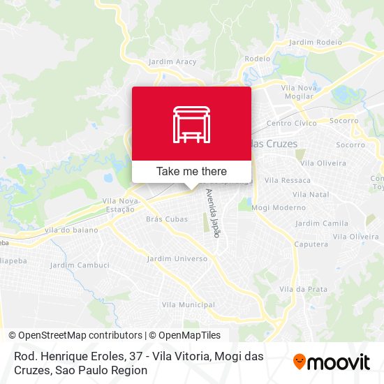 Mapa Rod. Henrique Eroles, 37 - Vila Vitoria, Mogi das Cruzes