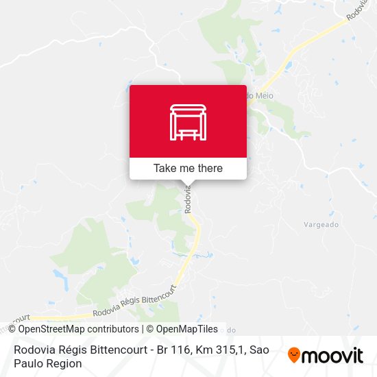 Rodovia Régis Bittencourt - Br 116, Km 315,1 map