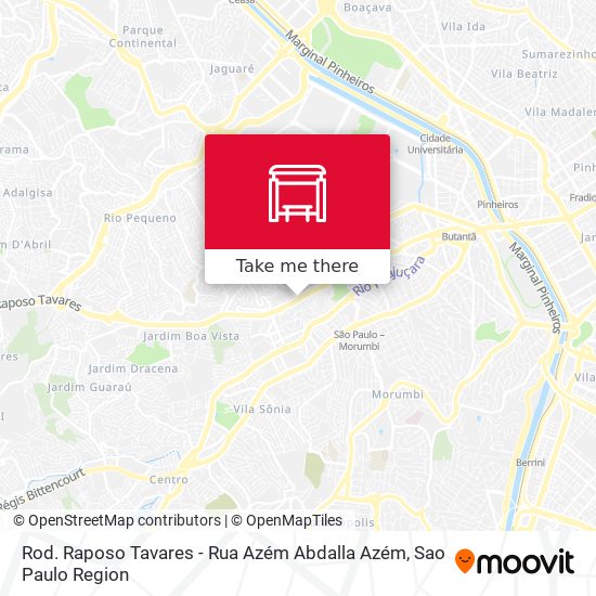 Rod. Raposo Tavares - Rua Azém Abdalla Azém map