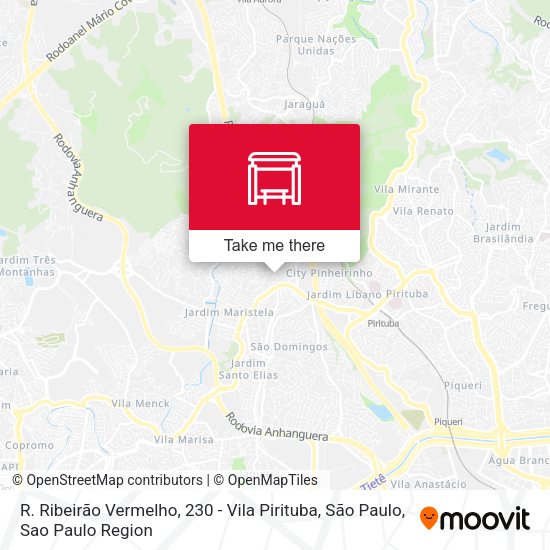 R. Ribeirão Vermelho, 230 - Vila Pirituba, São Paulo map