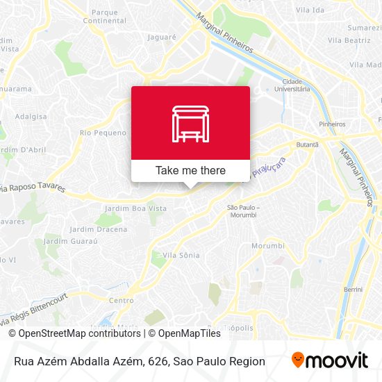 Rua Azém Abdalla Azém, 626 map