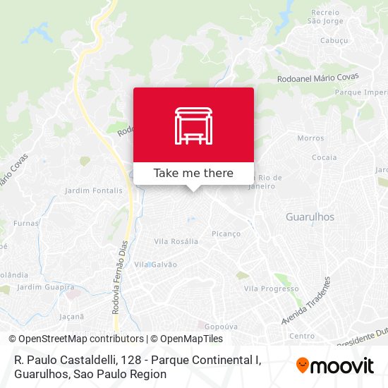 R. Paulo Castaldelli, 128 - Parque Continental I, Guarulhos map