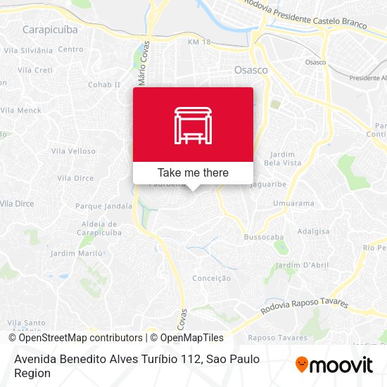 Avenida Benedito Alves Turíbio 112 map