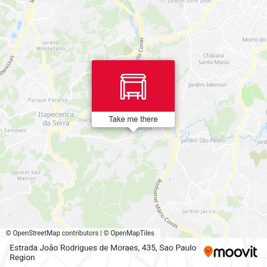 Estrada João Rodrigues de Moraes, 435 map