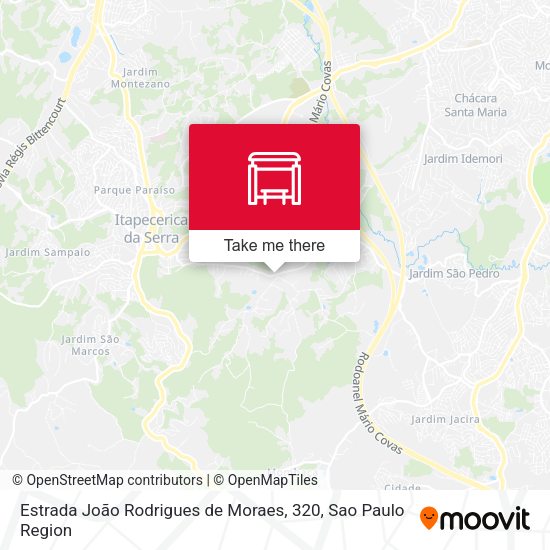Estrada João Rodrigues de Moraes, 320 map