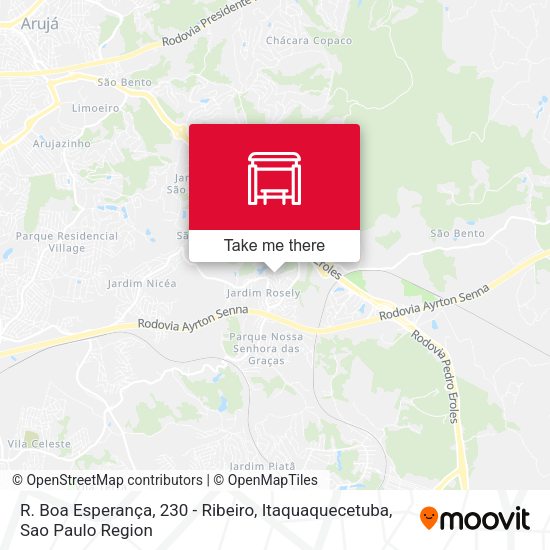 R. Boa Esperança, 230 - Ribeiro, Itaquaquecetuba map