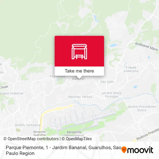 Parque Piemonte, 1 - Jardim Bananal, Guarulhos map