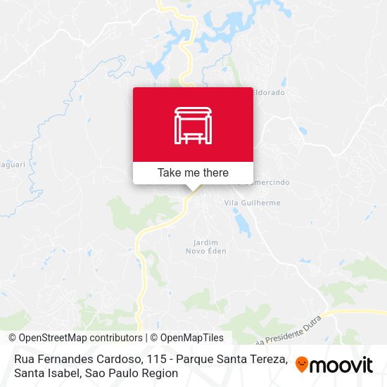 Rua Fernandes Cardoso, 115 - Parque Santa Tereza, Santa Isabel map