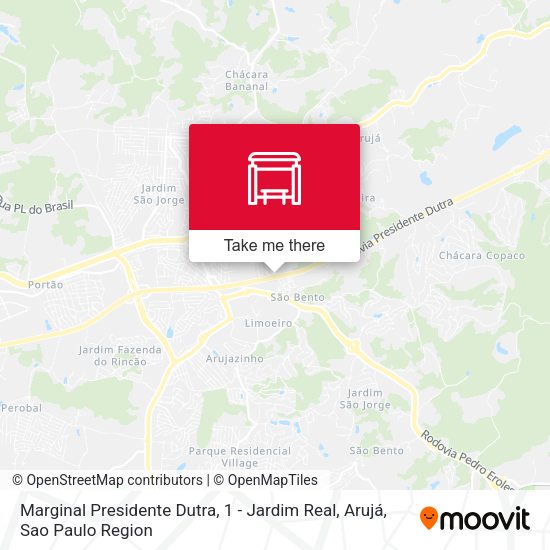 Marginal Presidente Dutra, 1 - Jardim Real, Arujá map