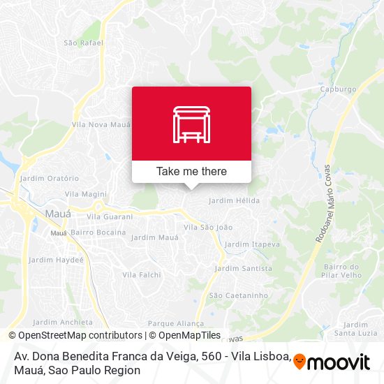 Av. Dona Benedita Franca da Veiga, 560 - Vila Lisboa, Mauá map