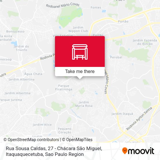Rua Sousa Caldas, 27 - Chácara São Miguel, Itaquaquecetuba map