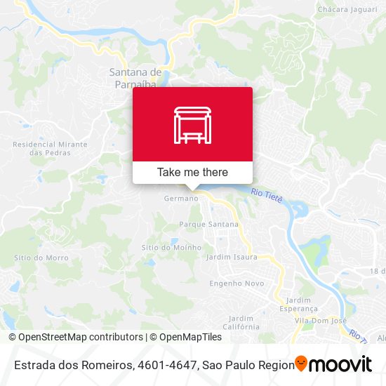 Estrada dos Romeiros, 4601-4647 map
